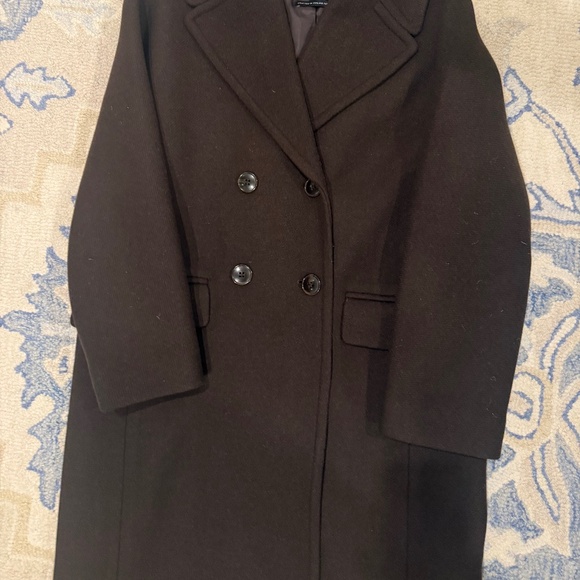 Madewell Brown Wool Coat - Picture 4 of 7